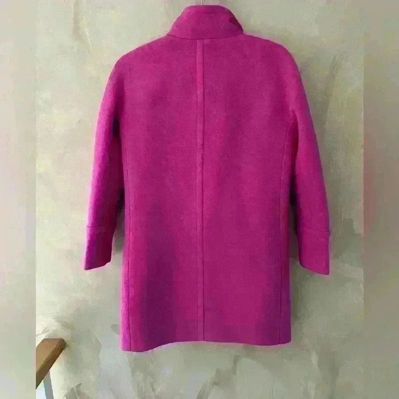 J.Crew Hot Pink  Wool Coat - Picture 10 of 14